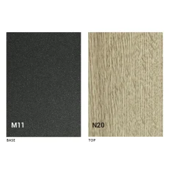 Viadurini Living Tisch Höhenverstellbar-Moderner wandelbarer Couchtisch aus Graphitmetall und Holzplatte - Sistocle