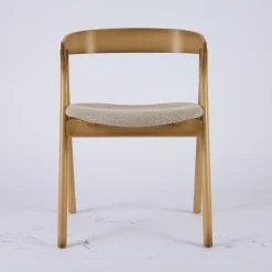 Viadurini Living Moderne Stühle-Moderner Wohnzimmerstuhl in verschiedenen Stoffen mit Holzschale - Wolter