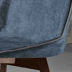 Viadurini Living Moderne Stühle-Moderner Wohnzimmerstuhl aus Stoff und Holz, hergestellt in Italien, Oriella