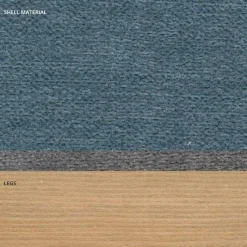 Viadurini Living Moderne Stühle-Moderner Wohnzimmerstuhl aus Stoff und Holz, hergestellt in Italien, Oriella