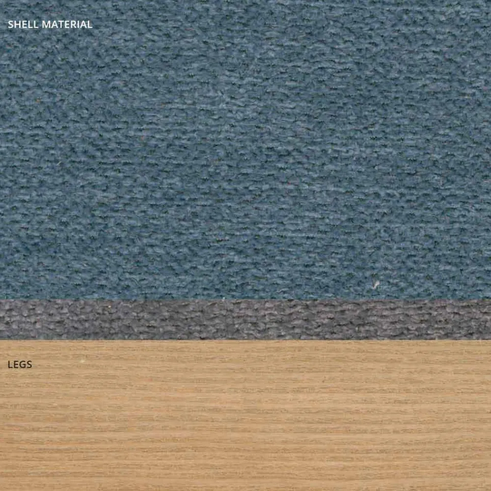 Viadurini Living Moderne Stühle-Moderner Wohnzimmerstuhl aus Stoff und Holz, hergestellt in Italien, Oriella