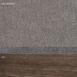 Viadurini Living Moderne Stühle-Moderner Wohnzimmerstuhl aus Stoff und Holz, hergestellt in Italien, Oriella