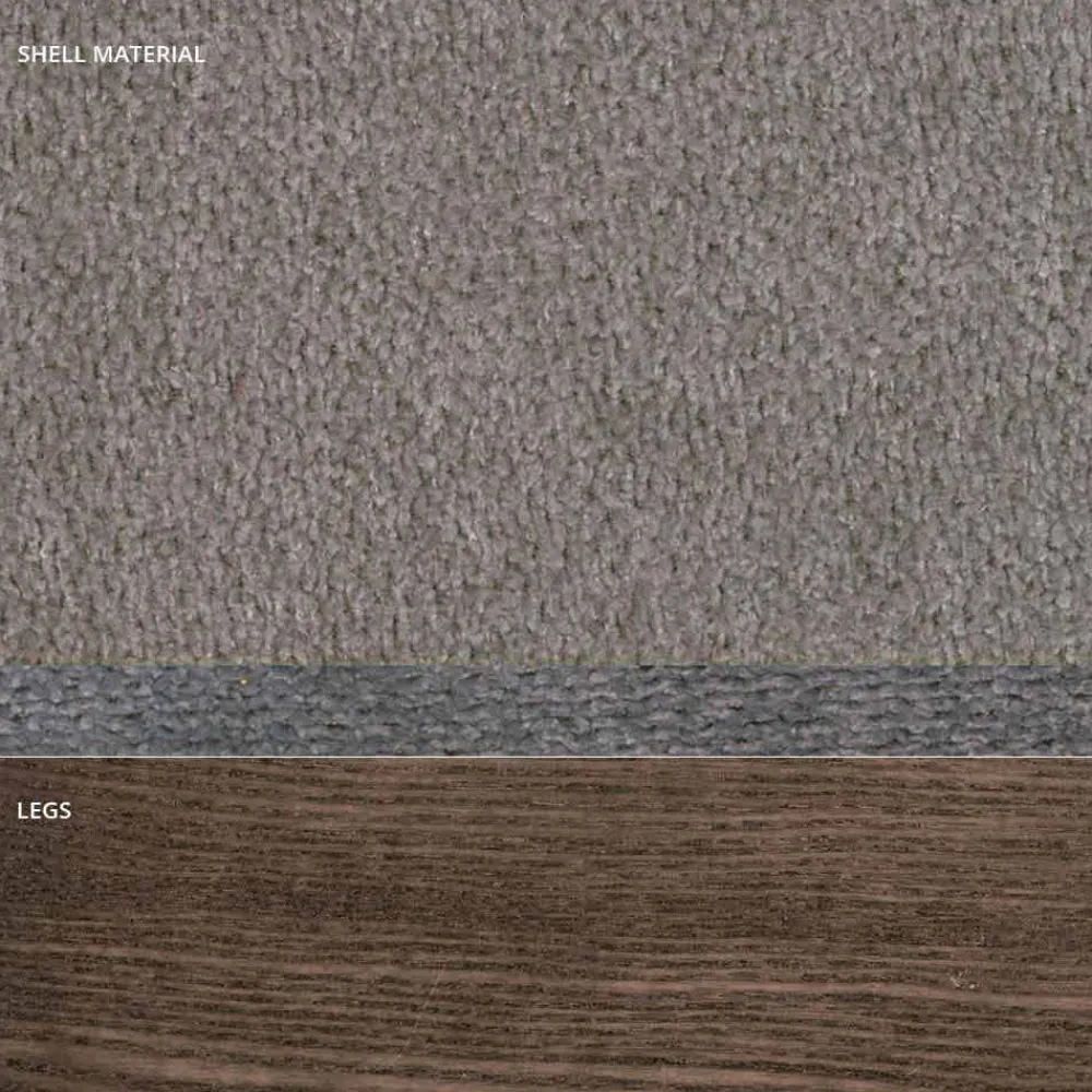 Viadurini Living Moderne Stühle-Moderner Wohnzimmerstuhl aus Stoff und Holz, hergestellt in Italien, Oriella