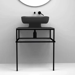 Viadurini Bathroom Keramikwaschbecken-Modernes Aufsatzbecken aus italienischer Keramik, Reale