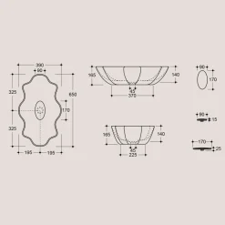 Viadurini Bathroom Farbige Waschbecken|Keramikwaschbecken-Modernes Aufsatzwaschbecken aus glänzender Keramik L 65 cm Made in Italy - Cube