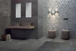 Viadurini Bathroom Keramikwaschbecken-Modernes Aufsatzwaschbecken aus weißer oder farbiger Keramik Trabia