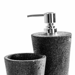 Viadurini Badzubehör-Modernes Badezimmerzubehör aus Lavastein Montiano