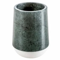 Viadurini Bathroom Badzubehör-Modernes Badezimmerzubehör aus meliertem grünem Marmor Bombei