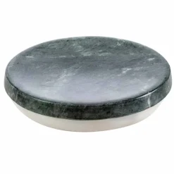 Viadurini Bathroom Badzubehör-Modernes Badezimmerzubehör aus meliertem grünem Marmor Bombei