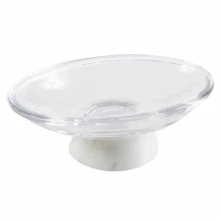 Viadurini Badzubehör-Modernes Badezimmerzubehör aus Calacatta-Marmor und Carona-Glas