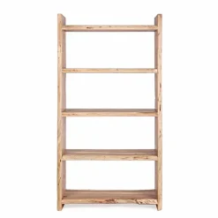 Viadurini Living Moderne Design Bücherregale-Modernes Boden Bücherregal aus Akazienholz mit 5 Regalen Homemotion - Lauro