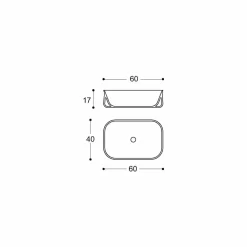 Viadurini Bathroom Harzwaschbecken-Modernes Design Arbeitsplatte Rechteckiges weißes Badezimmerwaschbecken - Tulyp2