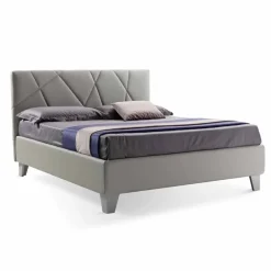 Viadurini Night Design Maßgeschneiderte Möbel|Polsterbetten-Modernes Design Doppelbett gepolstert mit Box Made in Italy - Ciottolino