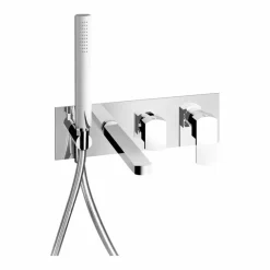 Viadurini Taps Badewannearmaturen-Modernes Design Eingebauter Bademischer aus Messing Made in Italy - Sika