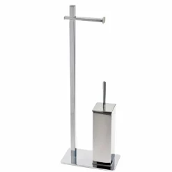 Viadurini Bathroom Toilettenpapierhalter-Modernes Design Eisenständer für Toilettenbürste und -rolle Hergestellt in Italien - Cali