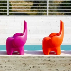 Myyour Gartenstühle Kunststoff|Moderne Stühle-Modernes Design Elefantenstuhl für Kinder, 4 farbige Stücke - Tino von