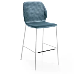 Viadurini Living Küchenhocker-Modernes Design farbige gesteppte Samt Küchenhocker - Scarat