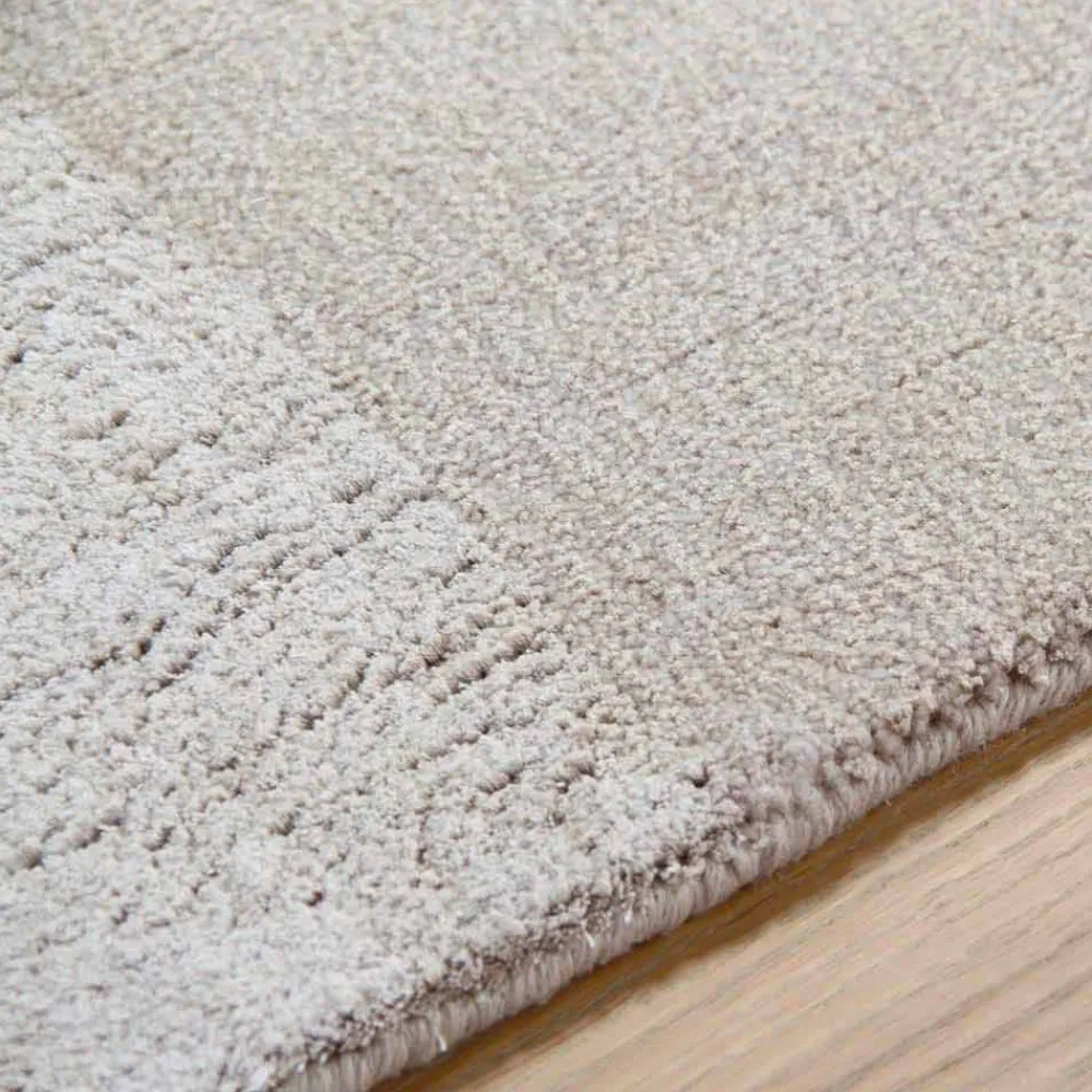 Viadurini Carpets Teppiche-Modernes Design farbiger und großer Teppich aus Seide und Wolle mit Bandmischung
