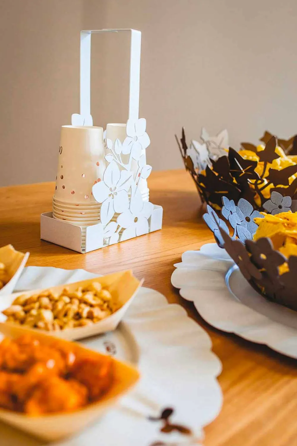 Viadurini Kitchen Küchenzubehör-Modernes Design Floral Eisen Cup Holder Korb Made in Italy - Marken