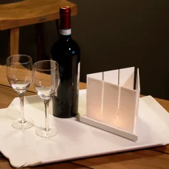 Viadurini Lighting Deko Artikel Und Wohnaccessoires-Modernes Design Laterne aus hochwertigem weißem Corian Made in Italy - Sisifo