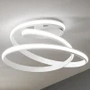 Viadurini Lighting Moderne Deckenleuchten-Modernes Design LED-Deckenlampe aus weiß lackiertem Metall - Rivolta