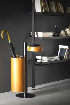 Limac Design Garderobenständer-Modernes Design Leder Kleiderbügel Made in Italy - Adelfo