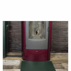 Viadurini Leather Kaminbesteck-Modernes Design Ledermatte für Kamin / Herd Virgilio Made in Italy