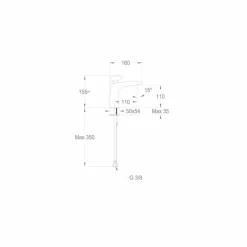 Viadurini Taps Waschbeckenarmaturen-Modernes Design Messing Waschtischmischer Made in Italy - Besugo