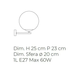 Viadurini Vetro di Venezia Murano Lampen|Moderne Wandleuchten-Modernes Design mundgeblasene Wandleuchte aus venezianischem Glas - Moon