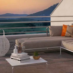 Viadurini in the Garden Gartensofas-Modernes Design Outdoor-Ecksofa in Taubengrau oder Weiß - Ontario3