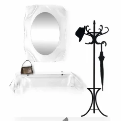 Viadurini Living Wandspiegel-Modernes Design transparenter Wandspiegel Diva, made in Italy