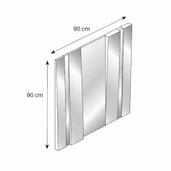 Viadurini Living Wandspiegel-Modernes Design Wandspiegel aus Glas und Metall Made in Italy - Pallino