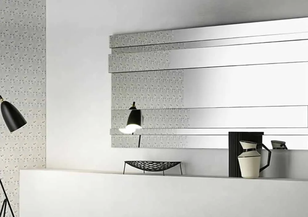 Viadurini Living Wandspiegel-Modernes Design Wandspiegel aus Glas und Metall Made in Italy - Pallino