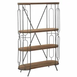 Viadurini Living Moderne Design Bücherregale-Modernes Design-Bodenregal aus Eisen und MDF - Veronique