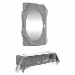 Viadurini Living Konsolentisch Flur-Modernes Design-Konsole aus transparentem Plexiglas drapierter Wunsch