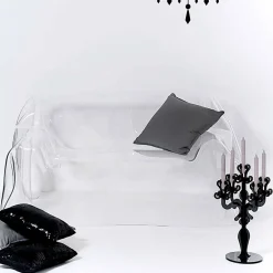 Viadurini Italian Sofas Moderne Sofas-Modernes Design-Sofa aus transparentem Plexiglas von Jolly, hergestellt in Italien