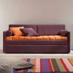 Viadurini Italian Sofas Moderne Schlafsofas-Modernes Etagenbett-Sofa bezogen mit Made in Italy-Stoff - Gretel