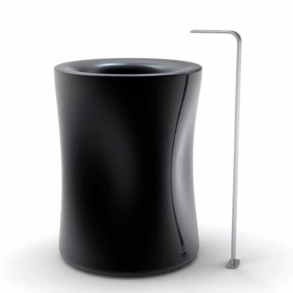 Viadurini Design Design Waschbecken Aus Solid Surface-Modernes freistehendes Standwaschbecken, hergestellt in Italien, Syrakus