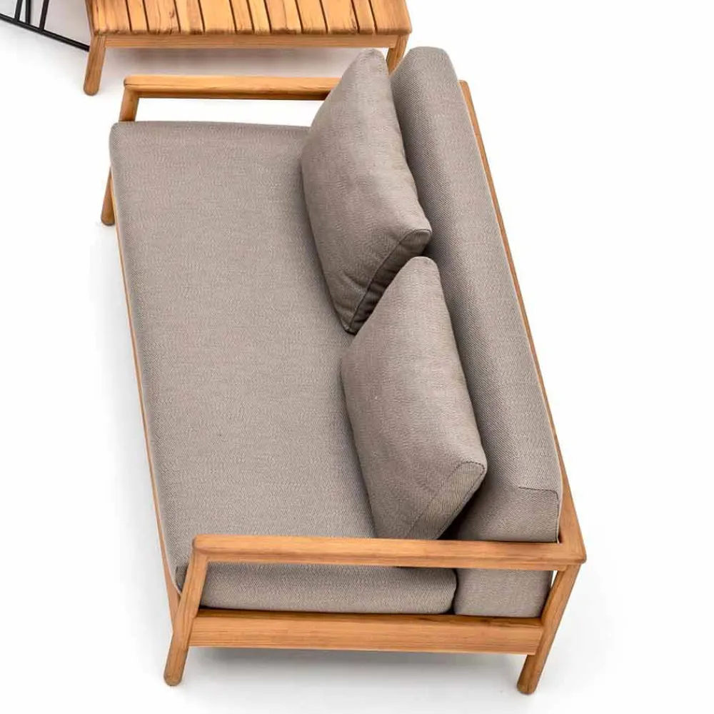 Varaschin Gartensofas-Modernes Outdoor-Sofa mit Kissen gepolstert Bali