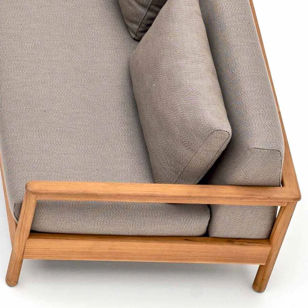 Varaschin Gartensofas-Modernes Outdoor-Sofa mit Kissen gepolstert Bali