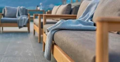 Varaschin Gartensofas-Modernes Outdoor-Sofa mit Kissen gepolstert Bali