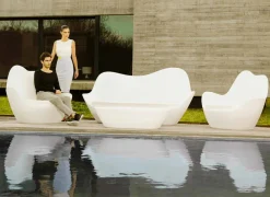 Vondom Gartensofas-Modernes Outdoor-Sofa Sabinas von aus Polyethylen