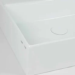 Viadurini Bathroom Keramikwaschbecken-Modernes quadratisches Aufsatzwaschbecken aus Keramik - Piacione