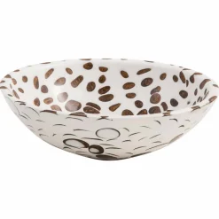 Viadurini Bathroom Harzwaschbecken-Modernes rundes Aufsatzwaschbecken aus Kunstharz, Bussi