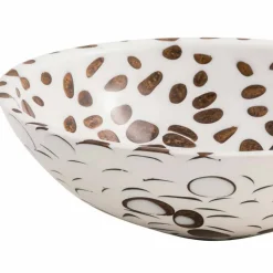 Viadurini Bathroom Harzwaschbecken-Modernes rundes Aufsatzwaschbecken aus Kunstharz, Bussi