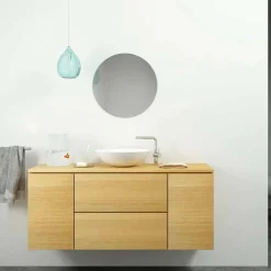 Viadurini Bathroom Design Waschbecken Aus Solid Surface-Modernes rundes Aufsatzwaschbecken made in Italy,Donnas