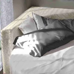 Viadurini Night Design Rundbetten-Modernes rundes Doppelbett mit eckigem Kopfteil Made in Italy - Tima