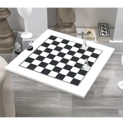 Viadurini Living Deko Artikel Und Wohnaccessoires-Modernes Schachbrett aus schwarzem oder weißem Plexiglas Made in Italy – Schachmatt