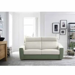 Viadurini Italian Sofas Moderne Schlafsofas-Modernes Schlafsofa gepolstert in Made in Italy Bicolor Fabric - Begonia