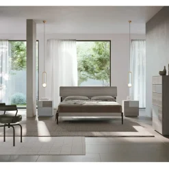 Viadurini Night Design Schlafzimmer Komplett-Modernes Schlafzimmer mit 4 Elementen im modernen Stil Made in Italy - Lusinda